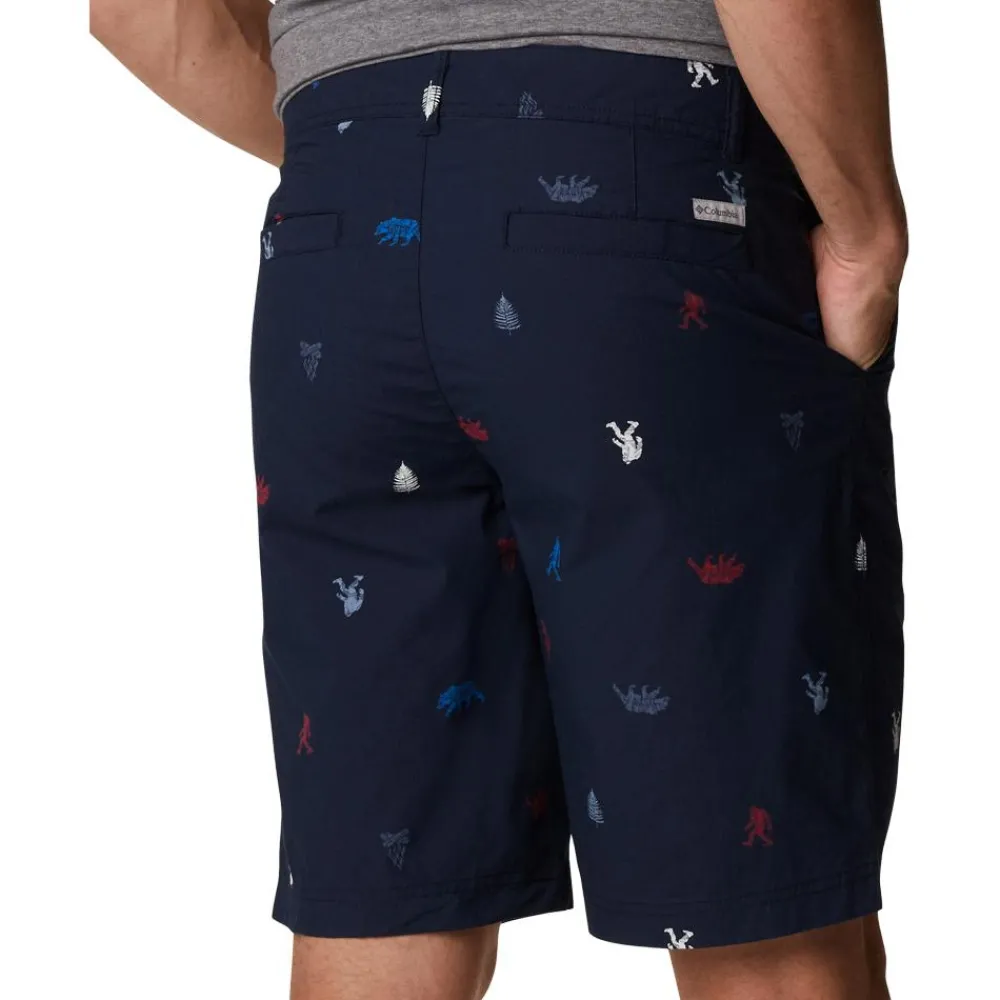 Pantalon - Short<Columbia Short M's Washed Out Printed Short Collegiate Navy Camp