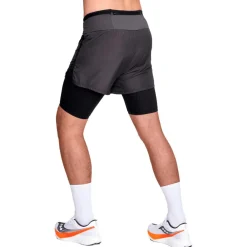 Short Trail|Vêtements De Trail<Bjorn Daehlie Short de trail Shorts Athlete 2 In 1 M Obsidian