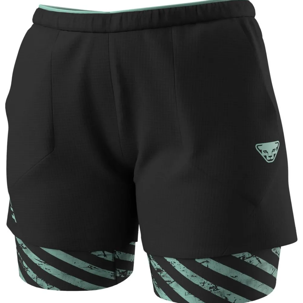 Short Trail|Vêtements De Trail<Dynafit Short de trail Trail 2In1 Short W Black Out Jadelite