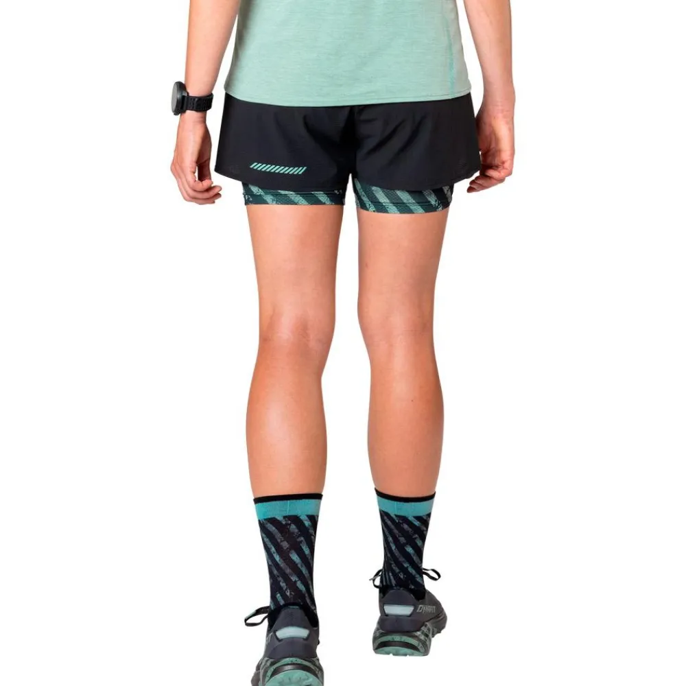 Short Trail|Vêtements De Trail<Dynafit Short de trail Trail 2In1 Short W Black Out Jadelite