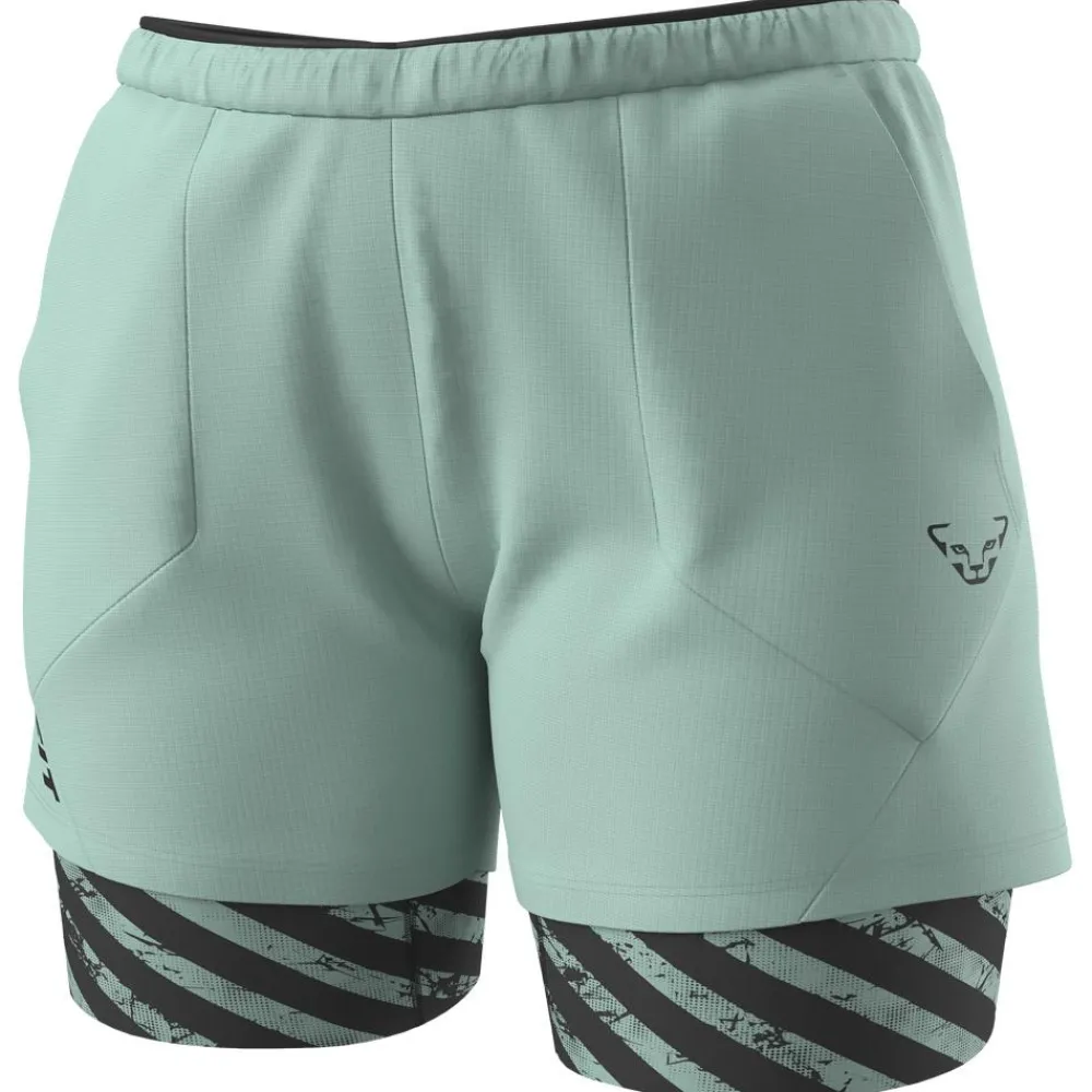 New Short de trail Trail 2In1 Short W Jadelite Short Trail|Vêtements De Trail