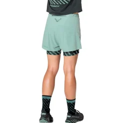 New Short de trail Trail 2In1 Short W Jadelite Short Trail|Vêtements De Trail