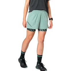 New Short de trail Trail 2In1 Short W Jadelite Short Trail|Vêtements De Trail