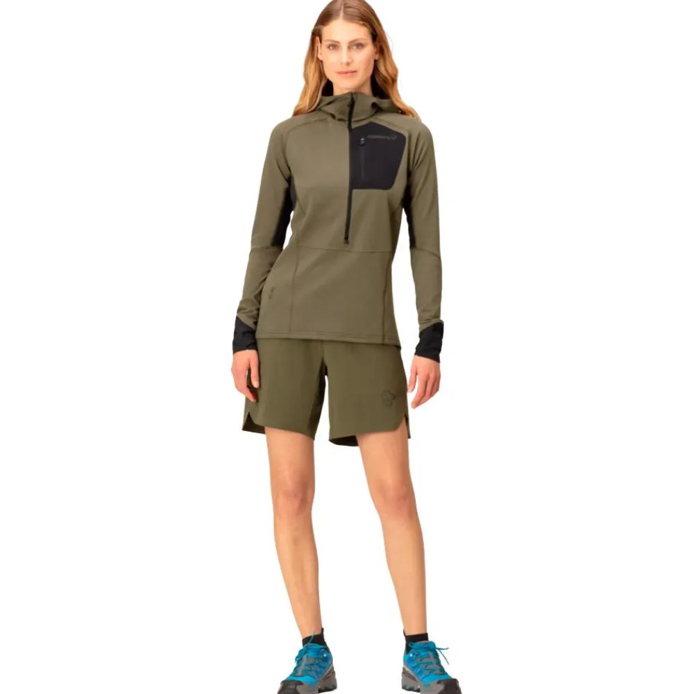 Clearance Short de trail senja flex1 8" Shorts W's Olive Night Vêtements De Trail|Short Trail