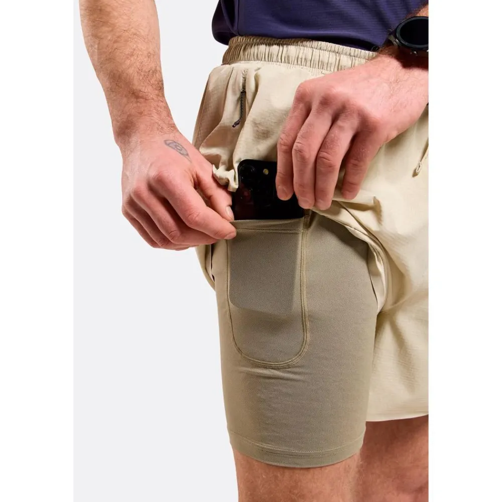 Short Trail|Vêtements De Trail<Odlo Short de trail Zeroweight 5 Inch 2In1 Short Agate Gray Vetiver