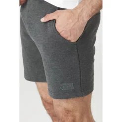 New Short Augusto Dark Grey Melange Pantalon - Short