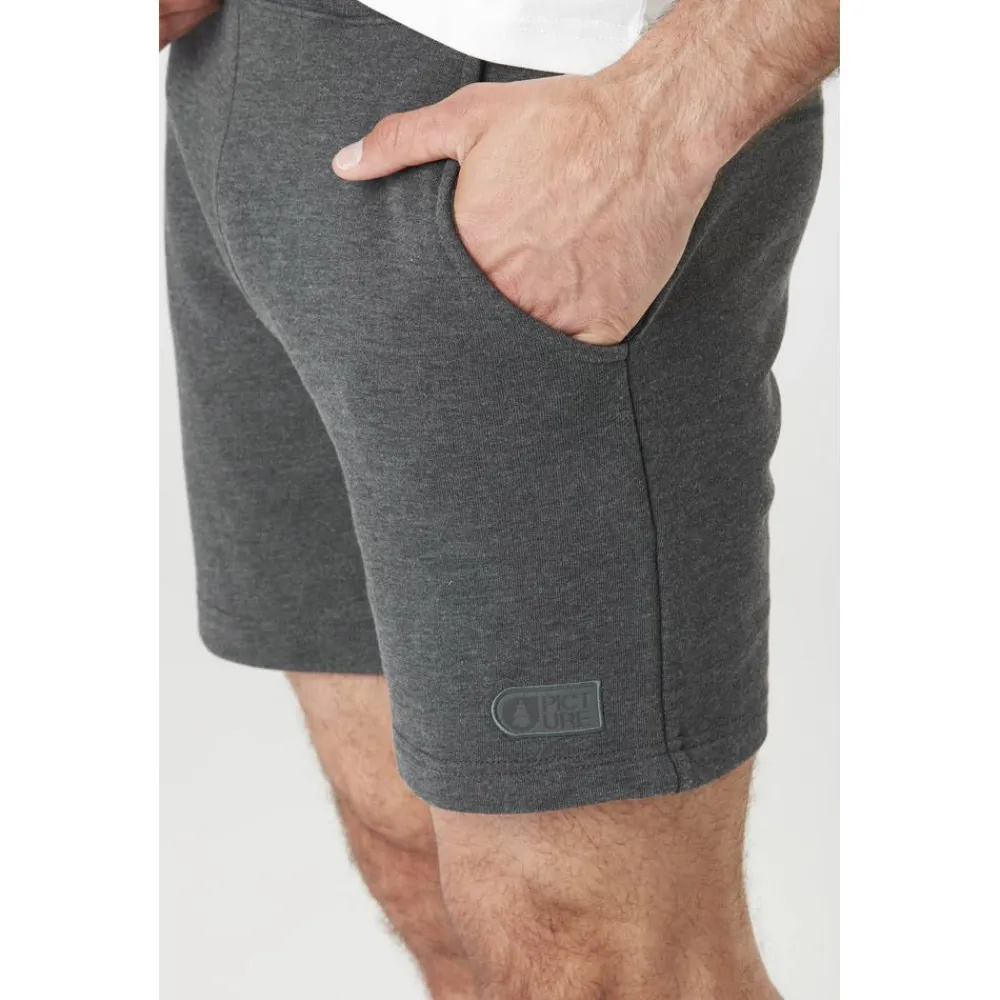New Short Augusto Dark Grey Melange Pantalon - Short