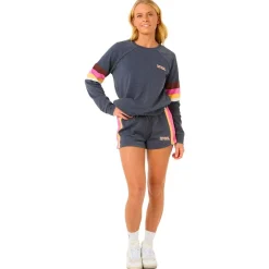 Hot Short Las Dalias Colourblock Short Navy Pantalon - Short