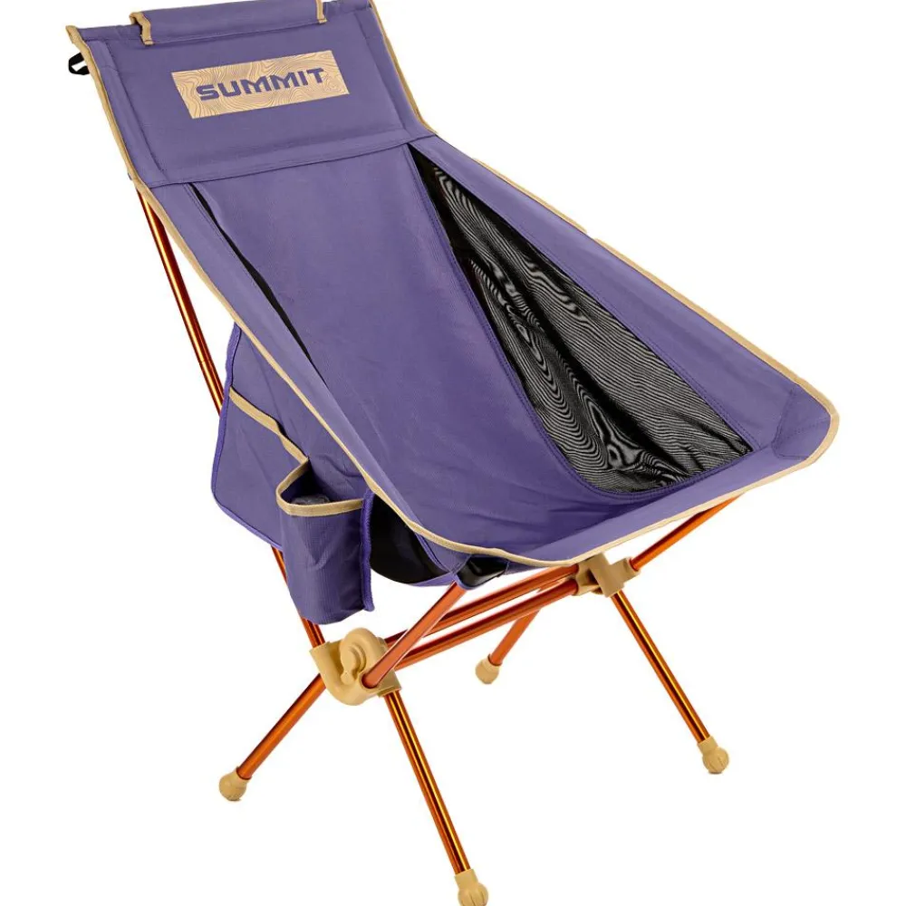 New Siège camping Folding Chair XL Purple Accessoires Bivouac|Siège De Camping