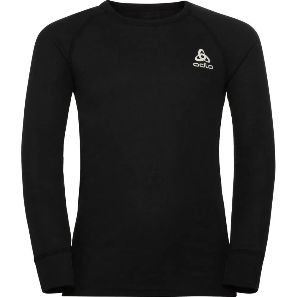 Sous-Vêtement Enfant|Sous-Vêtements Thermiques<Odlo Sous-vêtement techni. nordique Active Warm Eco Kids BI Top Crew Neck LS Black