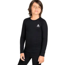 Sous-Vêtement Enfant|Sous-Vêtements Thermiques<Odlo Sous-vêtement techni. nordique Active Warm Eco Kids BI Top Crew Neck LS Black