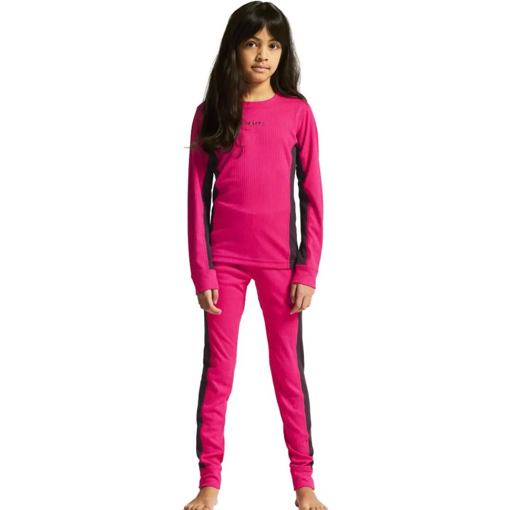 Sous-Vêtement Enfant<Craft Sous-vêtement technique Core Dry Baselayer Set Jr Fame Dk Plum