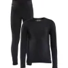 Sale Sous-vêtement technique Core Warm Baselayer Set J Black Enfant Sous-Vêtement Enfant