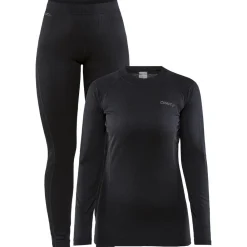 Sous-vêtement technique Core Warm Baselayer Set W Black Black Femme Sous-Vêtement Femme