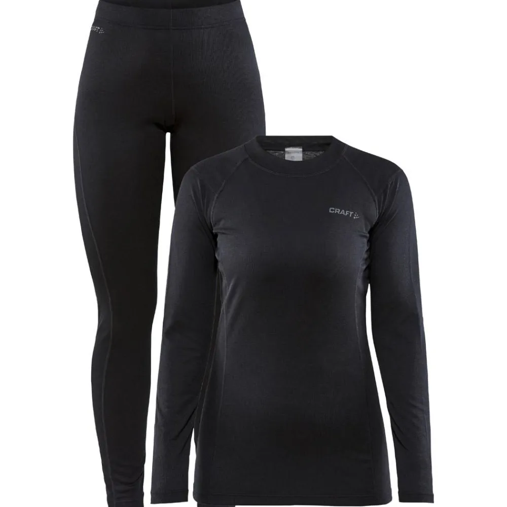 Sous-vêtement technique Core Warm Baselayer Set W Black Black Femme Sous-Vêtement Femme