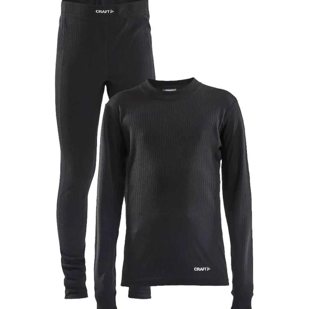 Hot Sous-vêtement technique Core Dry Baselayer Set Jr Black Enfant Sous-Vêtement Enfant