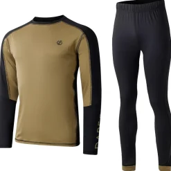 Sous-Vêtement Homme<DARE2B Sous-vêtement technique Exchange IIII Baselayer Set Black Martini Olive