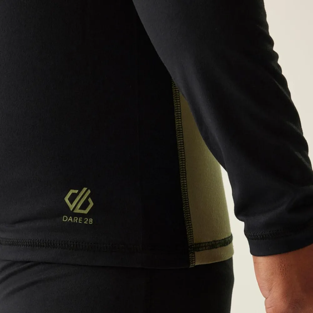 Sous-Vêtement Homme<DARE2B Sous-vêtement technique Exchange IIII Baselayer Set Black Martini Olive
