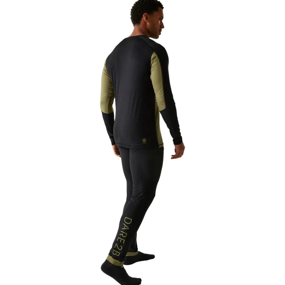 Sous-Vêtement Homme<DARE2B Sous-vêtement technique Exchange IIII Baselayer Set Black Martini Olive