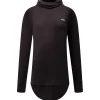 Clearance Sous-vêtement technique Icecold Merino Wool Gaiter Rib Top Black Femme Sous-Vêtement Femme