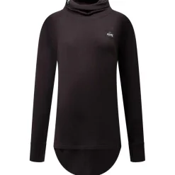 Clearance Sous-vêtement technique Icecold Merino Wool Gaiter Rib Top Black Femme Sous-Vêtement Femme