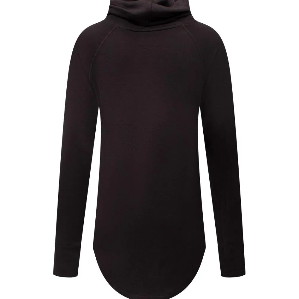 Clearance Sous-vêtement technique Icecold Merino Wool Gaiter Rib Top Black Femme Sous-Vêtement Femme