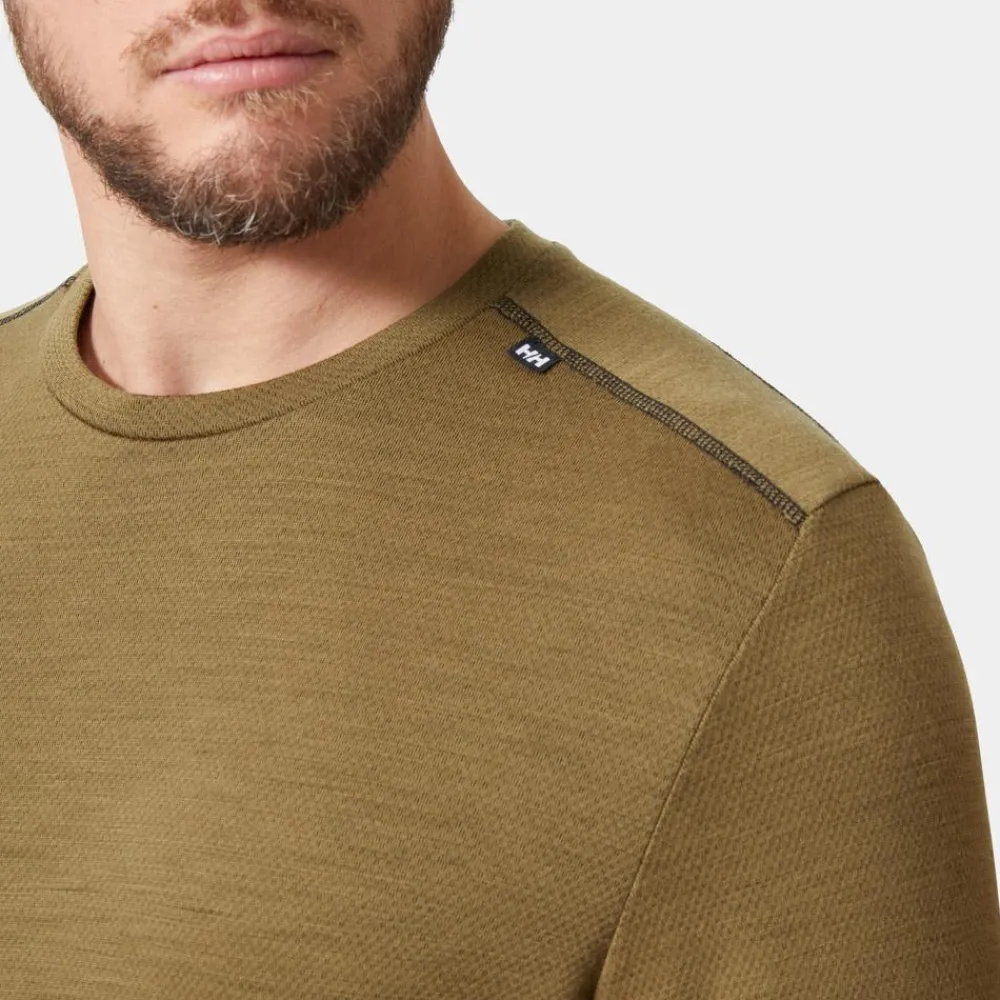 Hot Sous-vêtement technique Lifa Merino Midweight Crew Sepia Homme Sous-Vêtement Homme