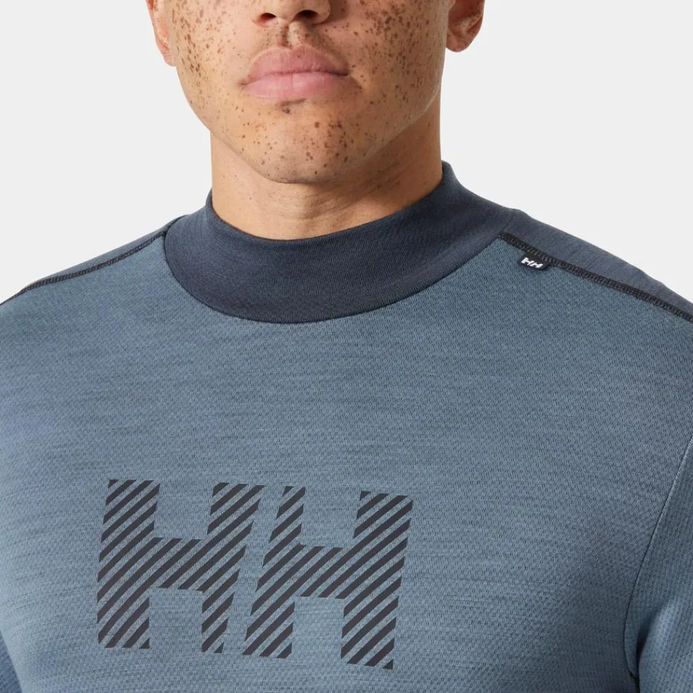 Sale Sous-vêtement technique Lifa Merino Midweight Logo Washed Navy Homme Sous-Vêtement Homme
