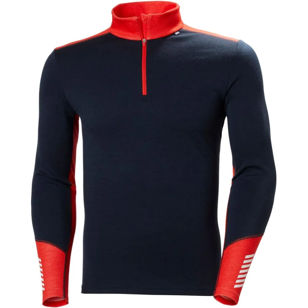 Sous-Vêtement Homme<Helly Hansen Sous-vêtement technique Lifa Merino Midweight 1/2 Zip 598 Navy