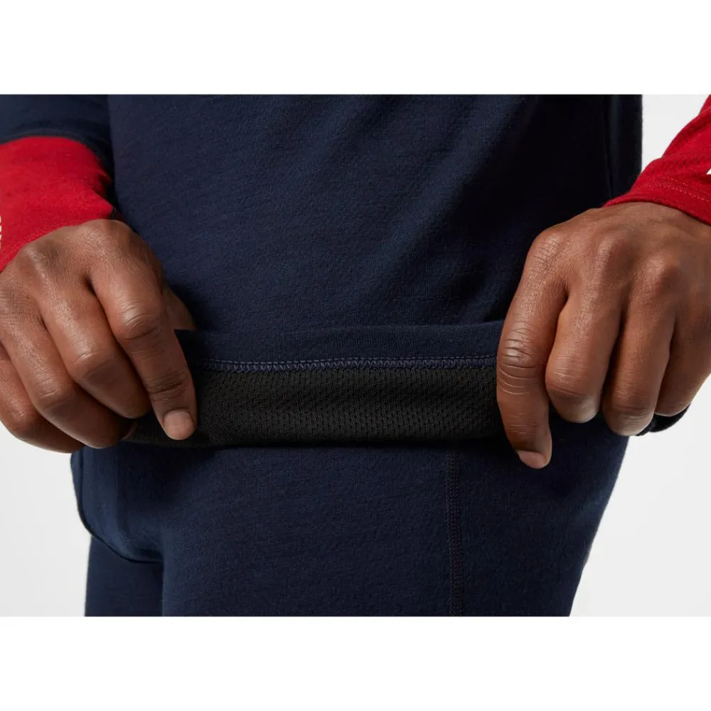 Sous-Vêtement Homme<Helly Hansen Sous-vêtement technique Lifa Merino Midweight 1/2 Zip 598 Navy
