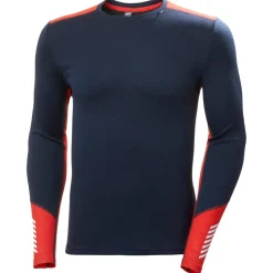 Sous-Vêtement Homme<Helly Hansen Sous-vêtement technique Lifa Merino Midweight Crew 598 Navy