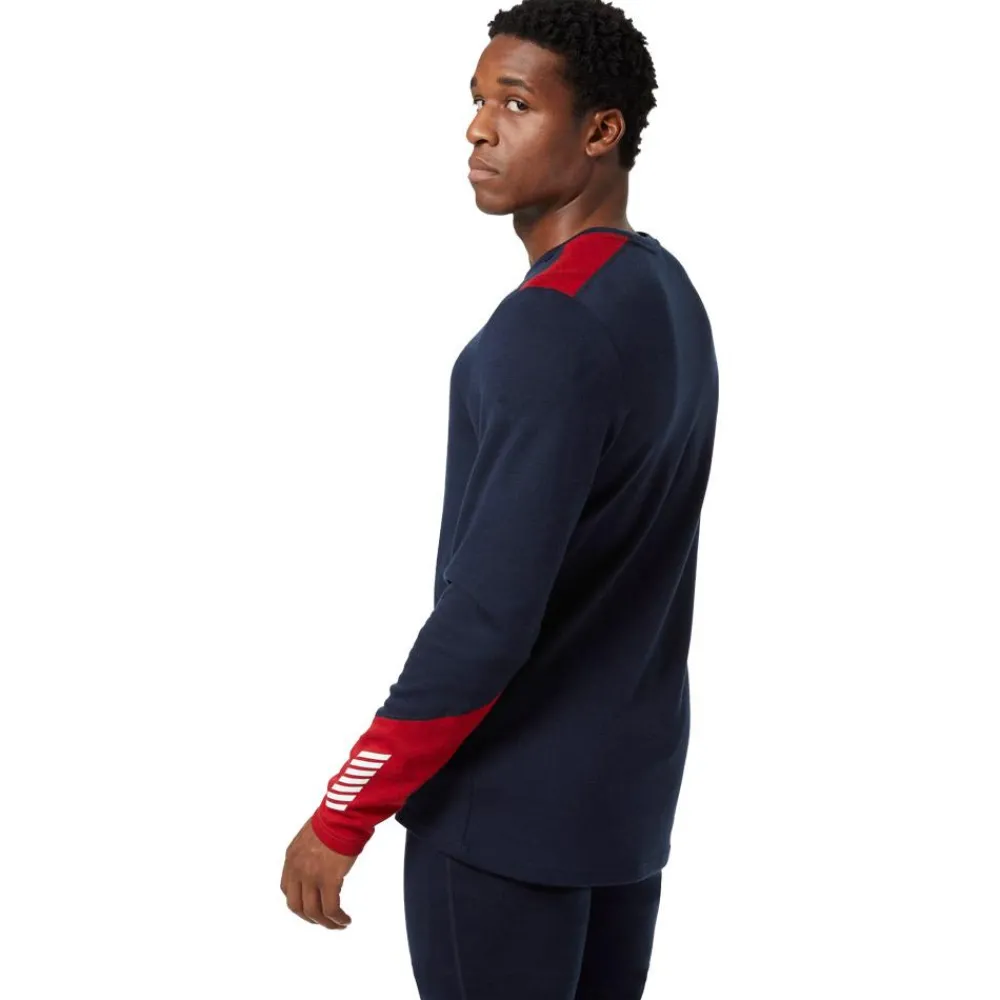Sous-Vêtement Homme<Helly Hansen Sous-vêtement technique Lifa Merino Midweight Crew 598 Navy