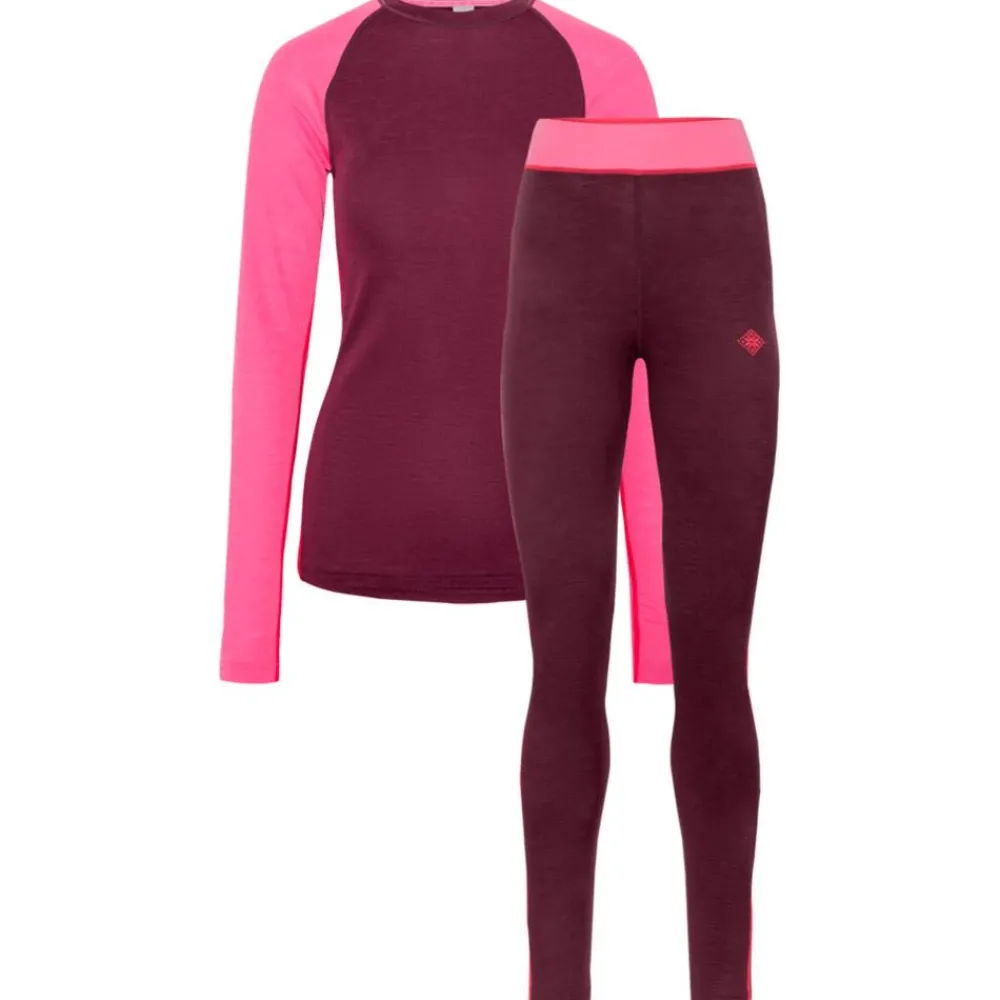 Outlet Sous-vêtement technique Kaia Set Wine Femme Sous-Vêtement Femme
