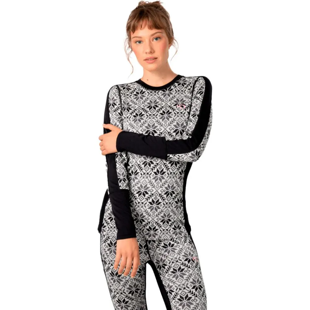New Sous-vêtement technique Anna Ls Black Femme Sous-Vêtement Femme