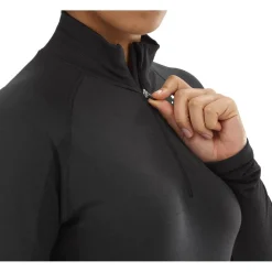 Online Sous-vêtement technique Drynamic Soft Ls 1/2 Zip W Black Femme Sous-Vêtement Femme