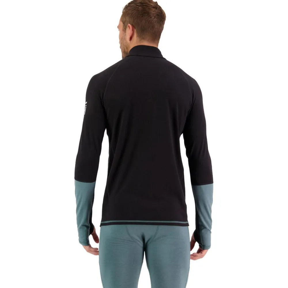 Hot Sous-vêtement technique M's Olympus Half Zip Burnt Sage Black Homme Sous-Vêtement Homme