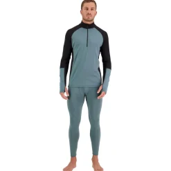 Hot Sous-vêtement technique M's Olympus Half Zip Burnt Sage Black Homme Sous-Vêtement Homme
