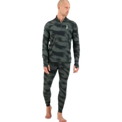 Sous-Vêtement Homme<Mons Royale Europe Sous-vêtement technique M's Cascade 1/4 Zip Rosin Motion
