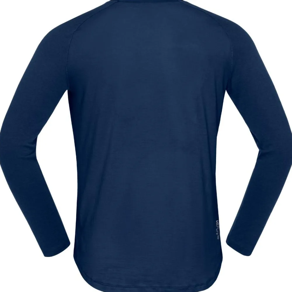 Clearance Sous-vêtement technique PureUll Long Sleeve M's Indigo Night Homme Sous-Vêtement Homme
