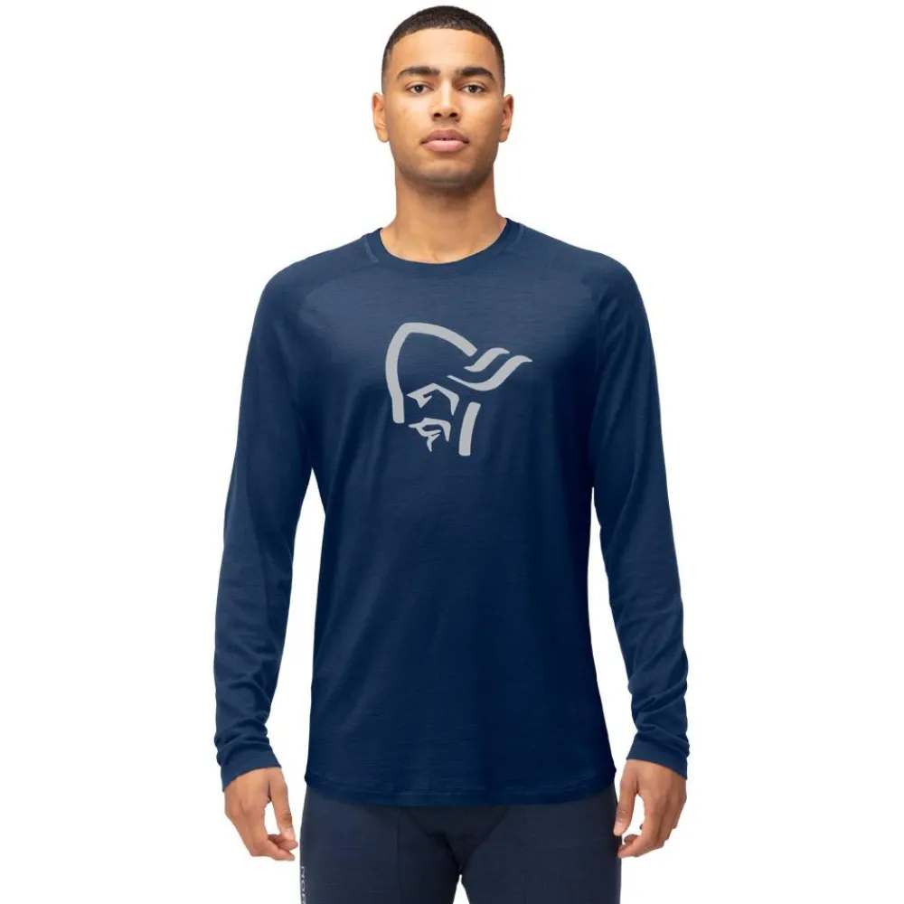 Clearance Sous-vêtement technique PureUll Long Sleeve M's Indigo Night Homme Sous-Vêtement Homme