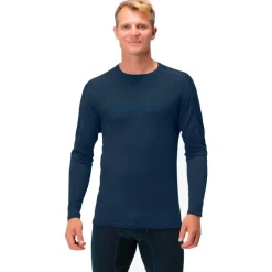 Sous-Vêtement Homme<Norrona Sous-vêtement technique Falketind Equaliser Merino Round Neck M's Indigo Night
