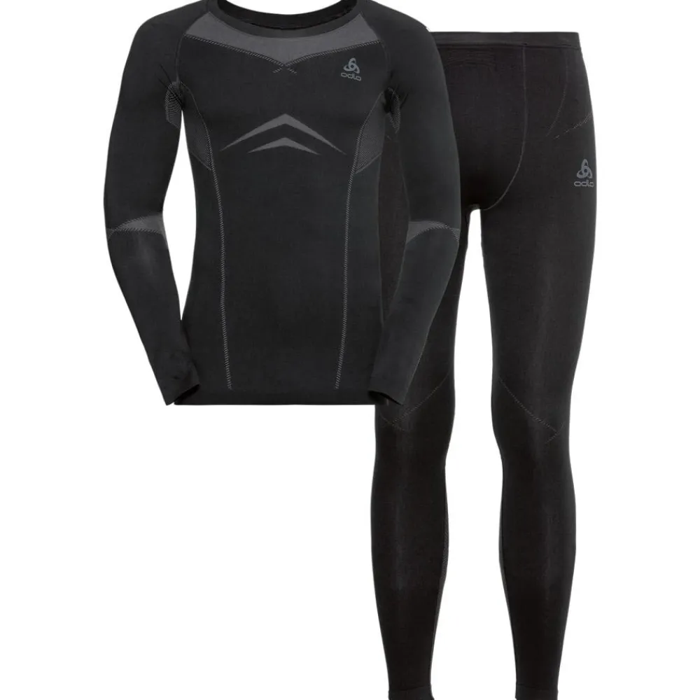Sous-Vêtement Homme<Odlo Sous-vêtement technique Fundamentals Performance Warm Black Graphite Grey