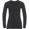Sous-Vêtements Thermiques|Sous-Vêtements Thermiques<Odlo Sous-vêtement technique Performance Warm Eco Top Crew Neck Ls Wmn Black Graphite Grey Black