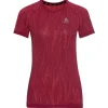 Sous-vêtement technique Blackcomb Light Eco BI Top Crew Neck S/S Raspberry Fudge/ Space Dye Femme Sous-Vêtement Femme