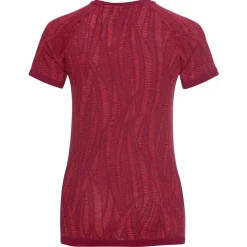 Sous-vêtement technique Blackcomb Light Eco BI Top Crew Neck S/S Raspberry Fudge/ Space Dye Femme Sous-Vêtement Femme
