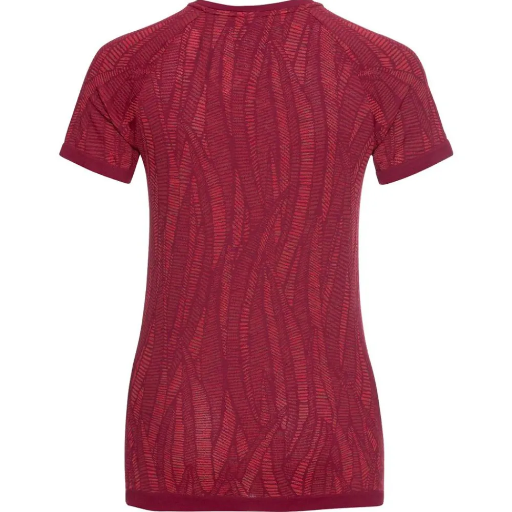 Sous-vêtement technique Blackcomb Light Eco BI Top Crew Neck S/S Raspberry Fudge/ Space Dye Femme Sous-Vêtement Femme