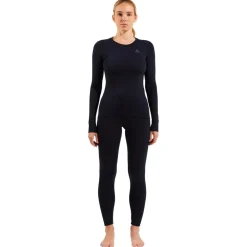 Discount Sous-vêtement technique Top Crew Neck L/S Merino 200 W Black Femme Sous-Vêtement Femme