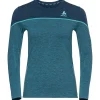 Sous-Vêtement Femme<Odlo Sous-vêtement technique Revelstoke Pw 150 Top W Provincial Blue Dark Sapphir