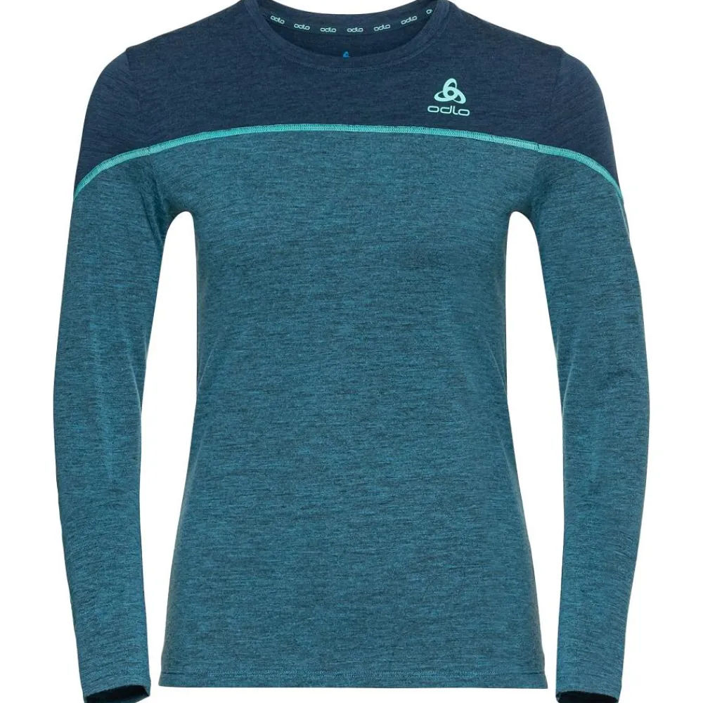 Sous-Vêtement Femme<Odlo Sous-vêtement technique Revelstoke Pw 150 Top W Provincial Blue Dark Sapphir