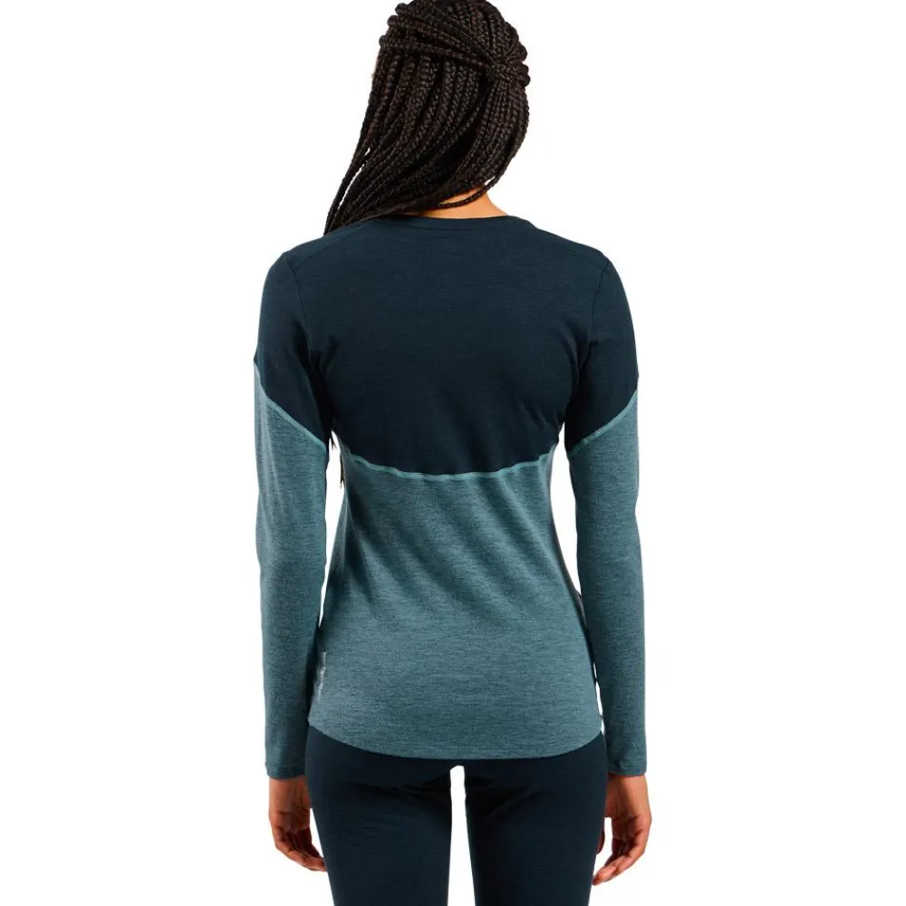Sous-Vêtement Femme<Odlo Sous-vêtement technique Revelstoke Pw 150 Top W Provincial Blue Dark Sapphir
